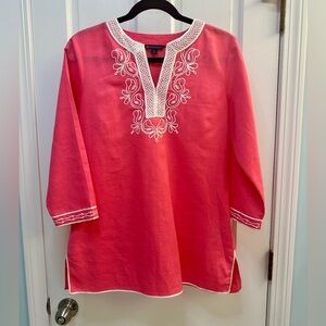 Brooks Brothers Linen Tunic M